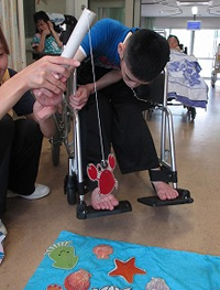 夏の季節遊び「魚つりゲーム」