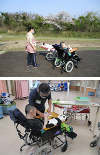 22･23病棟合同療育 花見＆制作