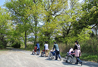 22･23病棟合同療育 花見＆制作