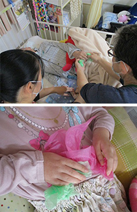 22･23病棟合同療育 花見＆制作