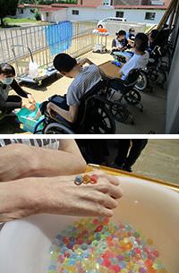23病棟「シーズンクラブ(水遊び)」
