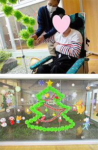 21病棟「クリスマス装飾」
