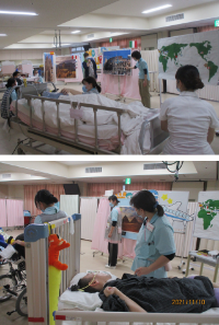 22病棟・23病棟 お楽しみ会「世界旅行体験」